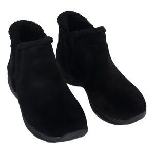 Easy Spirit Women's Eastin Suede Walking Booties Black 8W